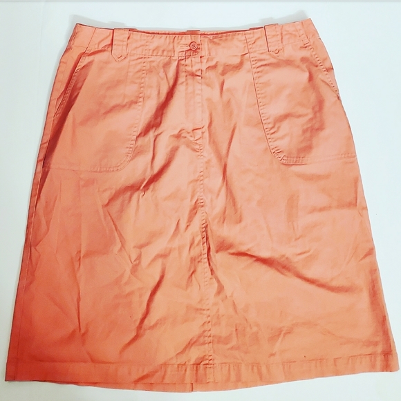 Talbots Womens Pink Salmon Skirt 18 - Picture 2 of 10